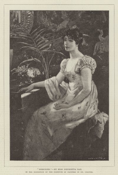 ذكريات فى معرض معهد الرسامين بالالوان الزيتية بواسطة هنريتا راي